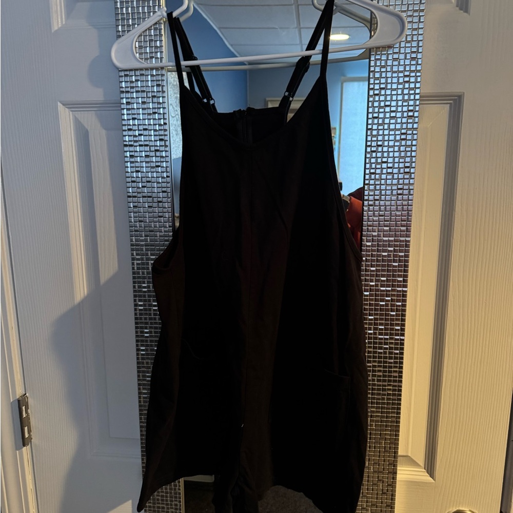 Black Sleeveless Romper, NWOT